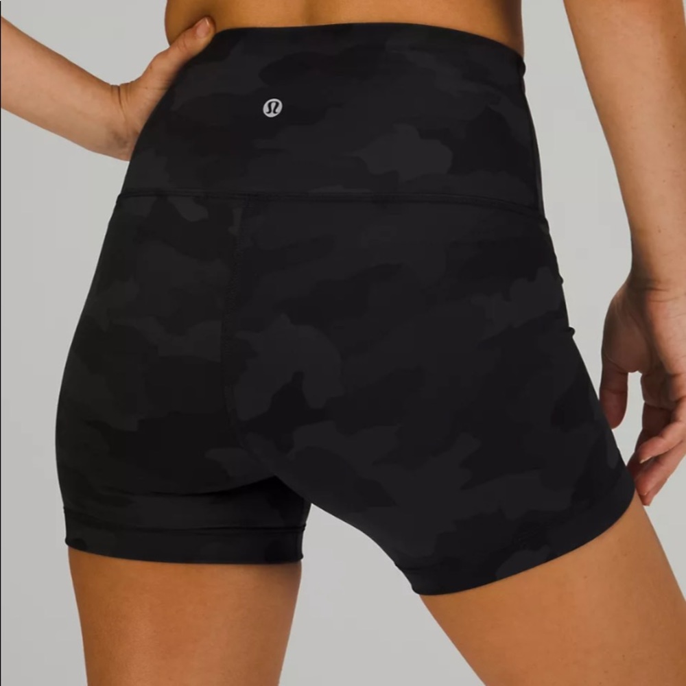 Camo align biker shorts lulu